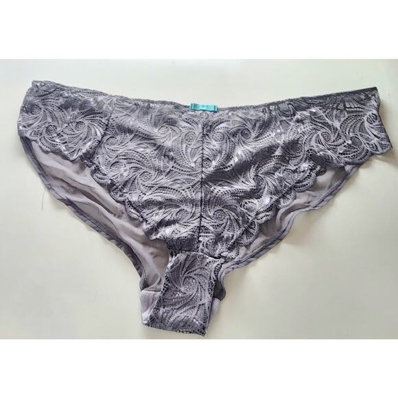 Adore Me Lot of 3 Panty Set Gray lace Green Satin Plus Size 4X Sexy Luxe - Picture 7 of 10